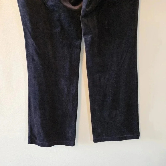 Juicy Couture Y2K Velvet Wide Leg Joggers Women's Pants Black Size Large. - Picture 11 of 13